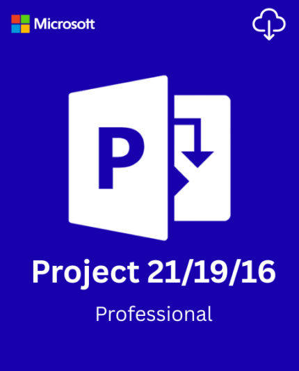 Microsoft Project Professional 2021/2019/2016 license