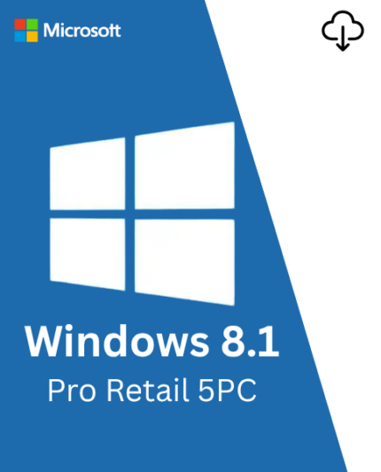Microsoft Windows 8.1 Pro Retail license